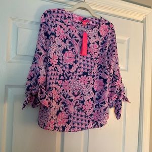 Lilly Pulitzer silk top XXS